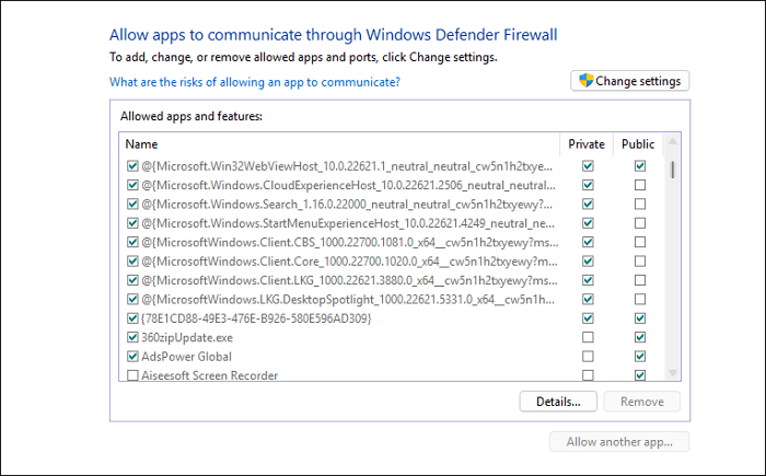 Firewall and Network Checks