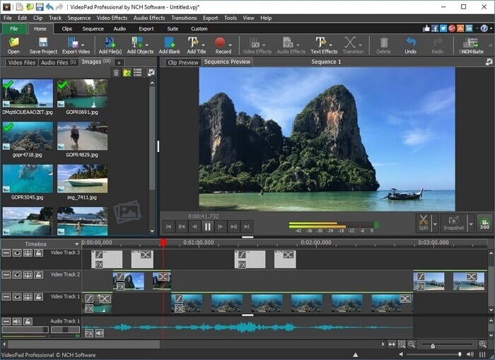 videopad動画編集ソフト