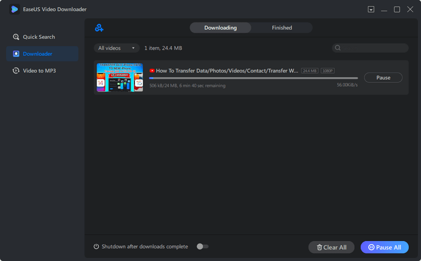 Safe Video Downloader to Download Videos & Audio from 1000+ Sites EaseUS