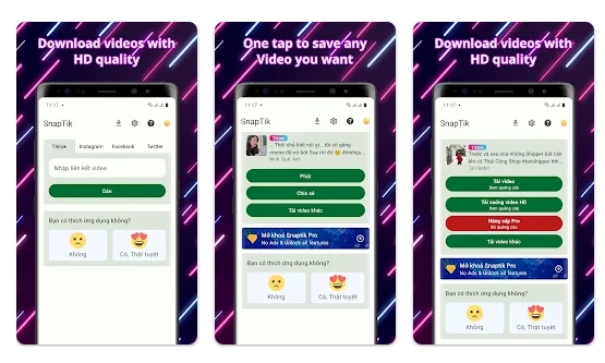SnapTikでTikTokビデオを保存する