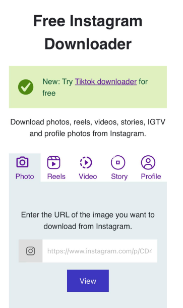 save-instagramで動画をダウンロード