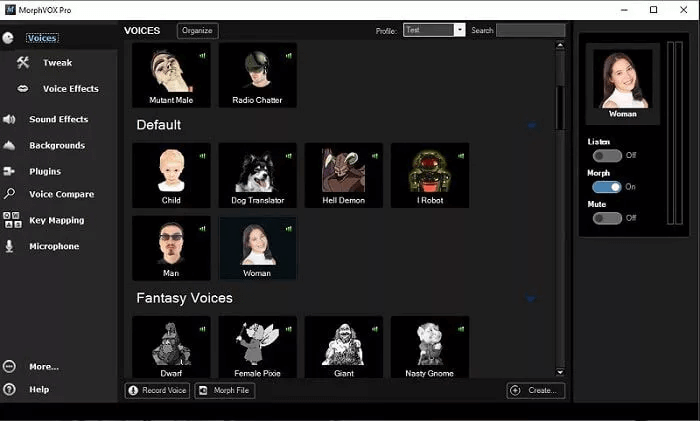 MorphVox ボイスチェンジャー