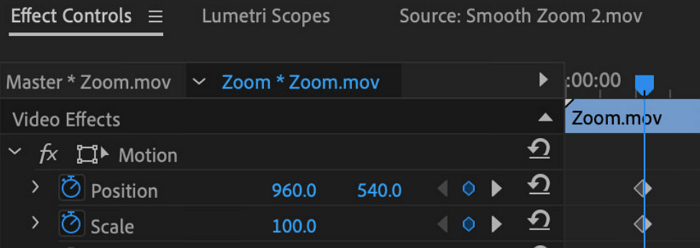 Adobe Premiere效果控制