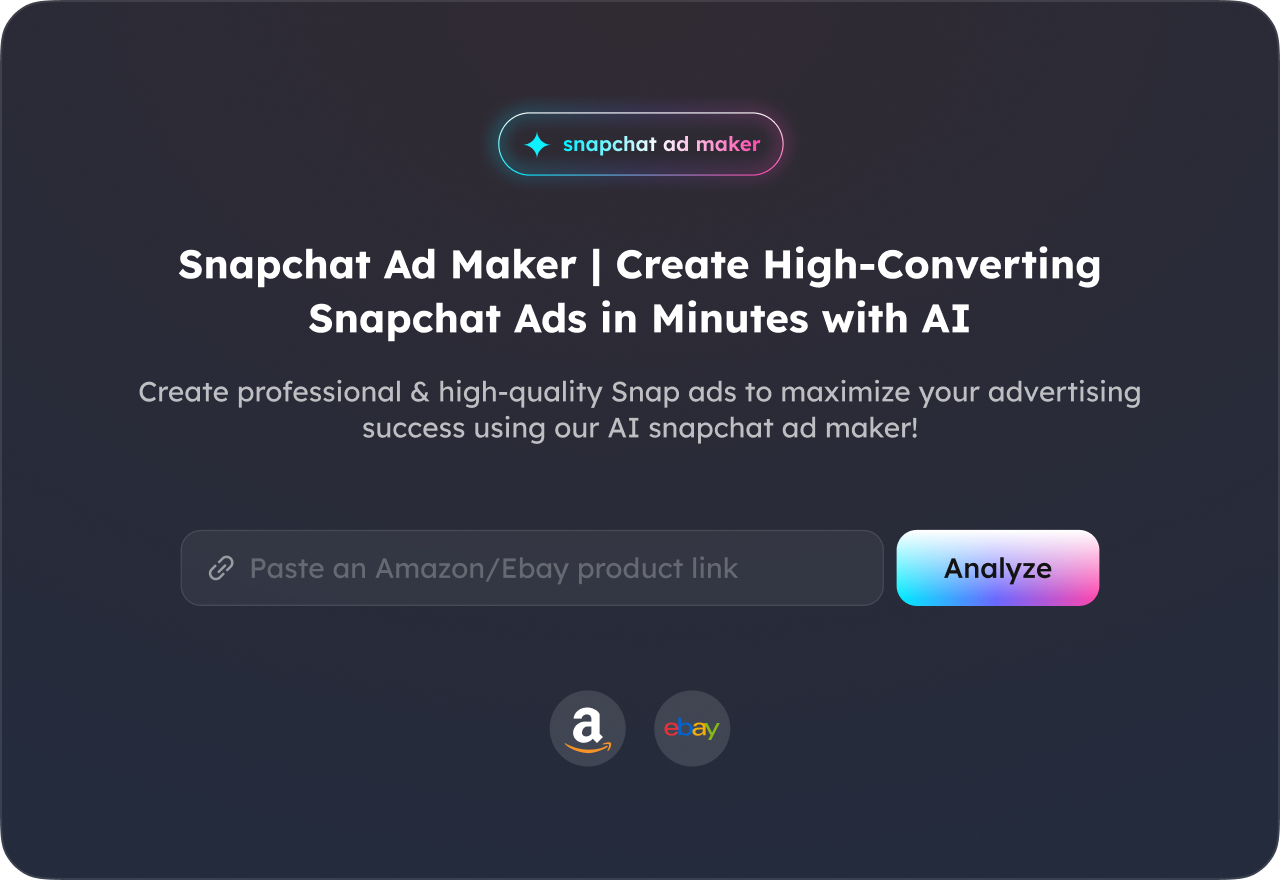 Easy-to-Use Snapchat Video Ad Maker