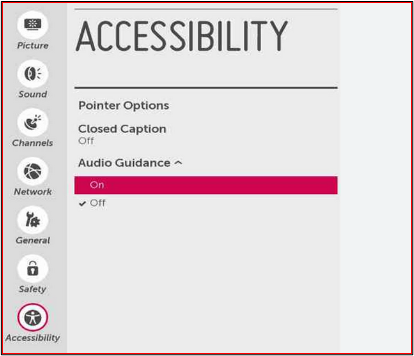 open options for accessibility